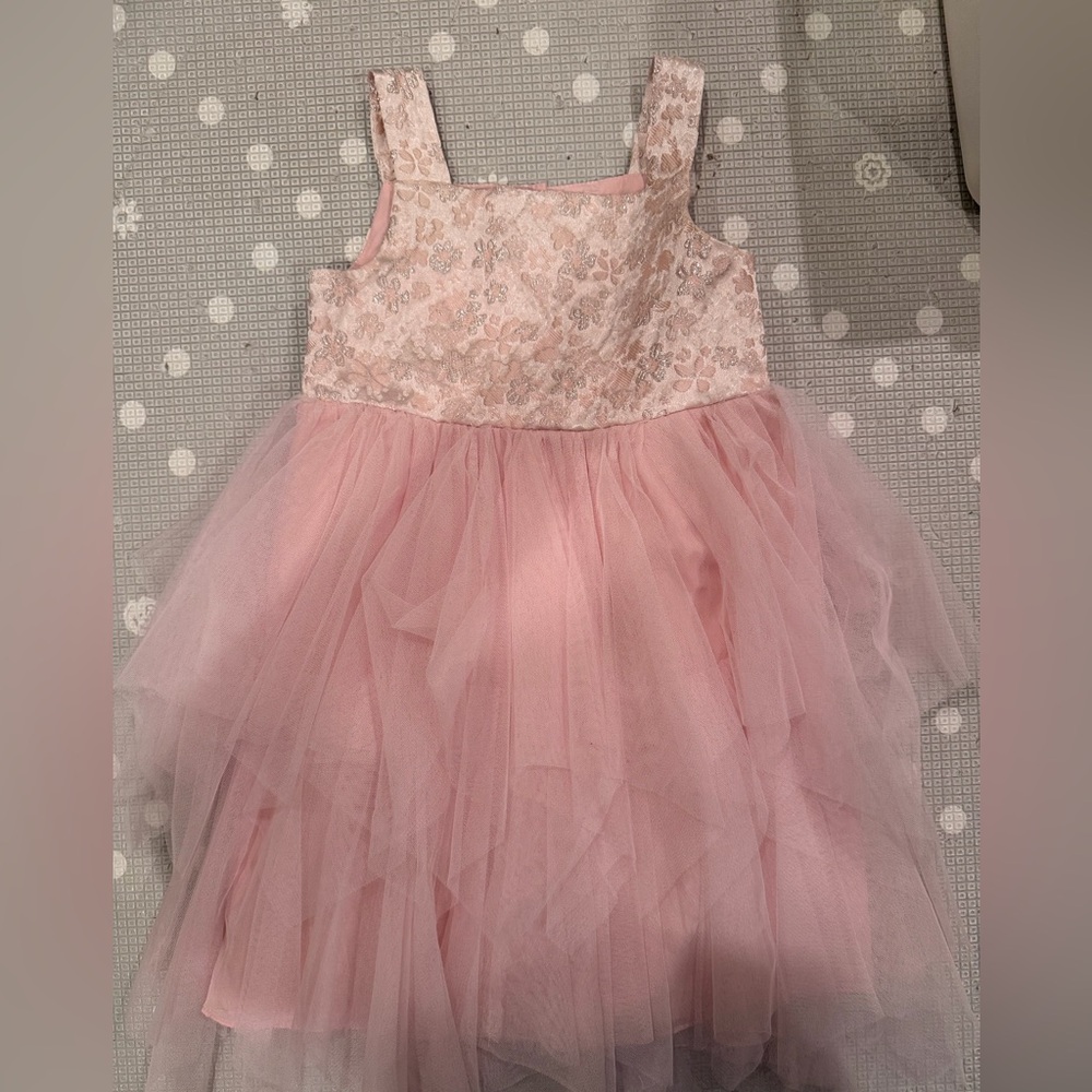 Pink formal tule dress